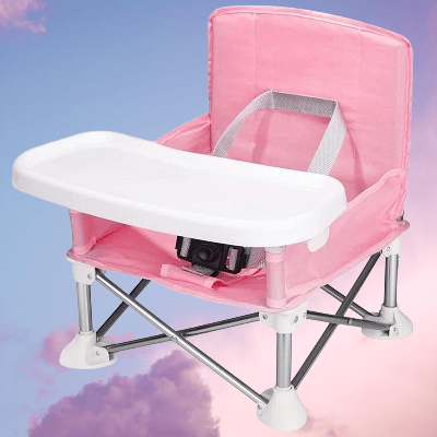 Chaise Pliante - BabyBoosterSeat™ - Rose - BBModern