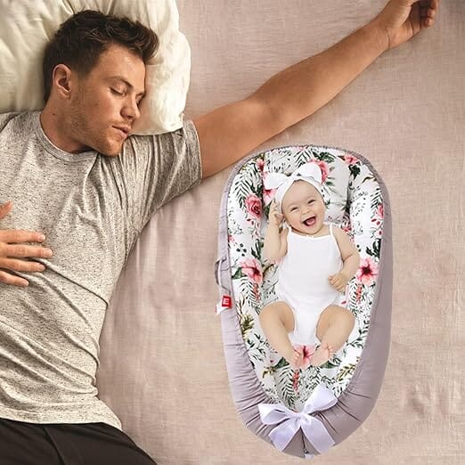 Berceau Bébé - NidPortableBébé™ - Fleurs - BBModern
