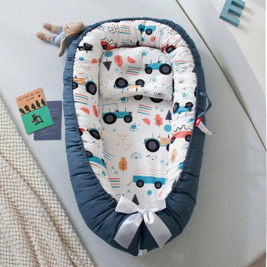 Berceau Bébé - NidPortableBébé™ - Voiture Bleue - BBModern